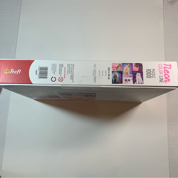 1000 piece Trefl super cats Neon color line puzzle - Picture 11 of 12